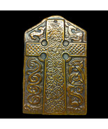 Celtic Cross Irish Scottish Symbol plaque in dark Bronze Finish - $27.06 CAD