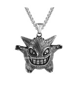 Mens Kids Boys Pokemon Gengar Pendant Necklace For Boys Chain Stainless ... - €27,77 EUR
