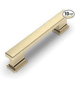 Amerdeco 10 Pack Brushed Brass Cabinet Pulls 3-3/4 Inch(96mm) - $665.24 MXN