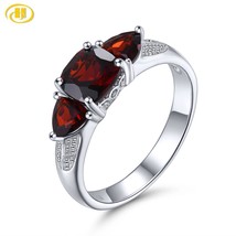 Mozambique Garnet 925 Silver Ring Natural Red Gemstone Solid 925 Sterling Silver - £37.64 GBP