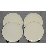 Set (4) Lenox OLYMPIA - PLATINUM PATTERN Dinner Plates MADE IN USA - $98.99