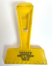 Vintage TEXACO Gas Station Advertising Window Scraper   Oil Gasoline Adv... - $14.65