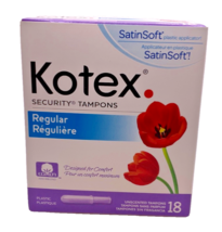 Kotex Security Tampons, Vintage 2004, Unscented, SatinSoft, Regular, 18 ... - $473.67 MXN
