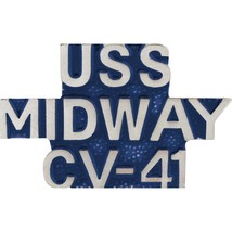 U.S. Navy Uss Midway CV-41 Pin 1&quot; - £7.94 GBP