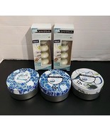 2 Glade Scented Oil Candles Lot New Discontinued 8 Refills Plus 3 Tin Ho... - $369.94 MXN