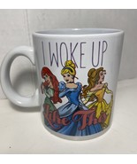 NEW Official Disney Princess I WOKE UP LIKE THIS 14 oz Ceramic Coffee Mu... - £12.58 GBP