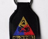 US ARMY 2nd ARMORED DIVISION EMBROIDERED KEY CHAIN KEY RING 1.75 X 2.75 ... - $5.64
