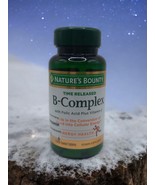 Nature's Bounty Time Release Vitamin B Complex Folic Vitamin C 125 Tab Exp 07/27 - $13.85