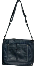 THE SAK Heritage Soft Blue Leather 10087 Crossbody Medium Zipper Shoulde... - $37.05