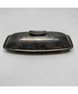 Vintage Gorham Silver Plated Butter Dish Plate YC775 Retro Servingware KG - $459.39 MXN