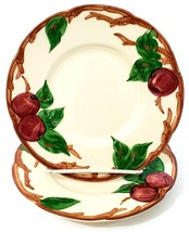 Franciscan Apple Ware Bread and Butter Plate 6.5&quot; Set of 2 Hand Decorate... - $15.88