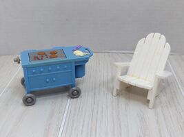 Fisher Price Loving family backyard grill BOTTOM no lid + Adirondack chair - $12.22
