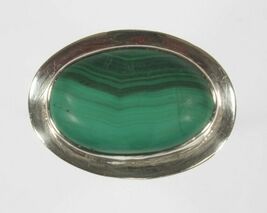 Vintage Malachit Sterlingsilber Ring (Größe 7,75) - $132.07