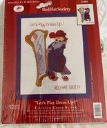 Red Hat Society Counted Cross Stitch Lets Play Dress Up 2005 Candamar De... - $129.54 MXN