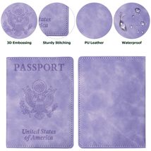 1 Pcs Passport Holder and Vaccine Card Holder Combo, Travel Passport Wallet, Pas - £7.97 GBP