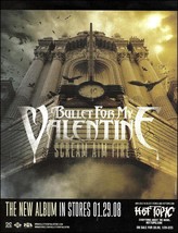 Bullet for My Valentine 2008 Scream Aim Fire album advertisement 8 x 11 ... - £3.32 GBP