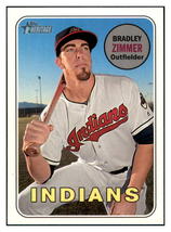 2018 Topps Heritage Bradley
  Zimmer   Cleveland Indians Baseball
  Card TMH1A - £2.20 GBP