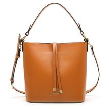 PU Leather Bucket Bag Women Top Handle Handbags Satchel Purse Tote Bag - £63.92 GBP