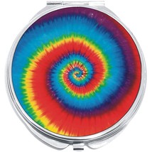 Tie Dye Swirl Compact with Mirrors - Perfect for your Pocket or Purse - $11.76