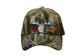 Life Is Simple Eat Sleep Hunt Deer Skull Camouflage Embroidered Cap Hat Cap908A - £15.81 GBP