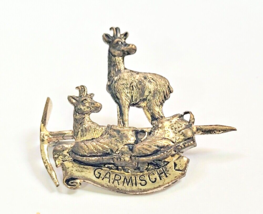 Vintage Grimisch Germany Souvenir Pin White Metal - £5.44 GBP