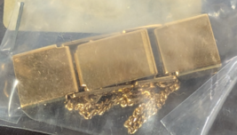 NOS Seiko Ladies Gold Tone Replacement Watch Band Clasp with Chain B735YCL - $347.57 MXN