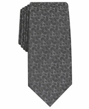 Alfani Men&#39;s Black Palmas Geometric Silk Blend Slim Tie B4HP - £7.79 GBP