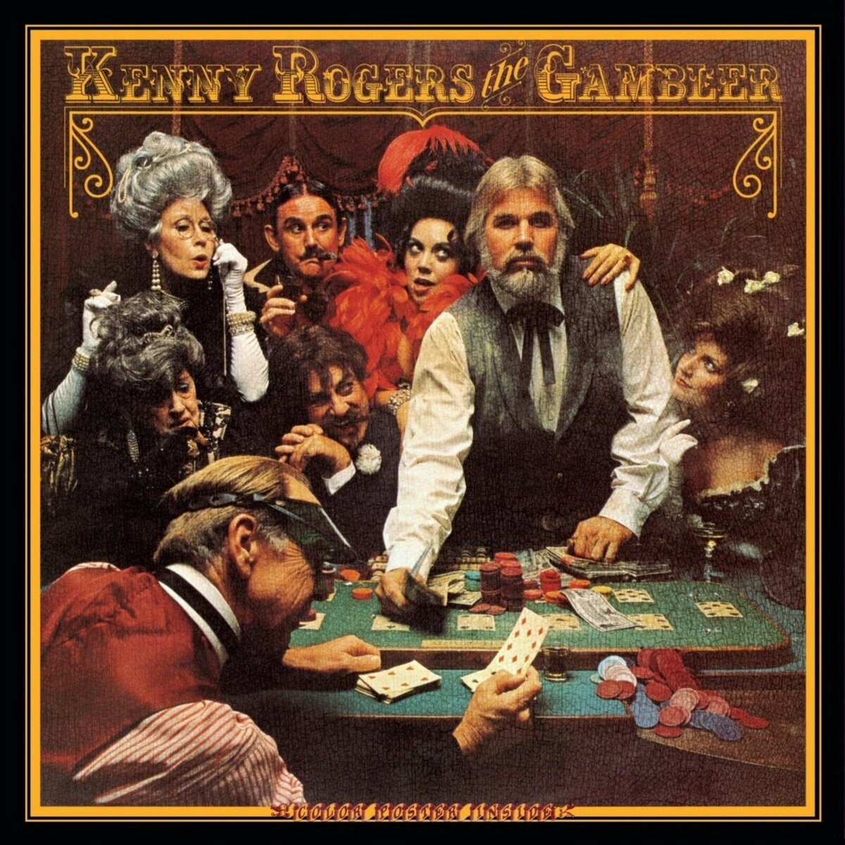 KENNY ROGERS The Gambler BANNER HUGE 4X4 Ft Fabric Poster Tapestry Flag art - $22.00