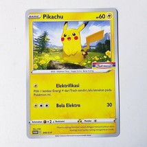Pikachu Indomaret Stamp Promo 240/S-P Pokemon TCG Indonesia Exclusive Fr... - £19.60 GBP