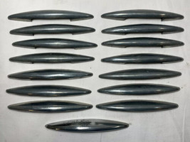 15 Vintage Mid-Century Modern Nickle Pewter Finish Dresser Drawer Pulls - $69.30