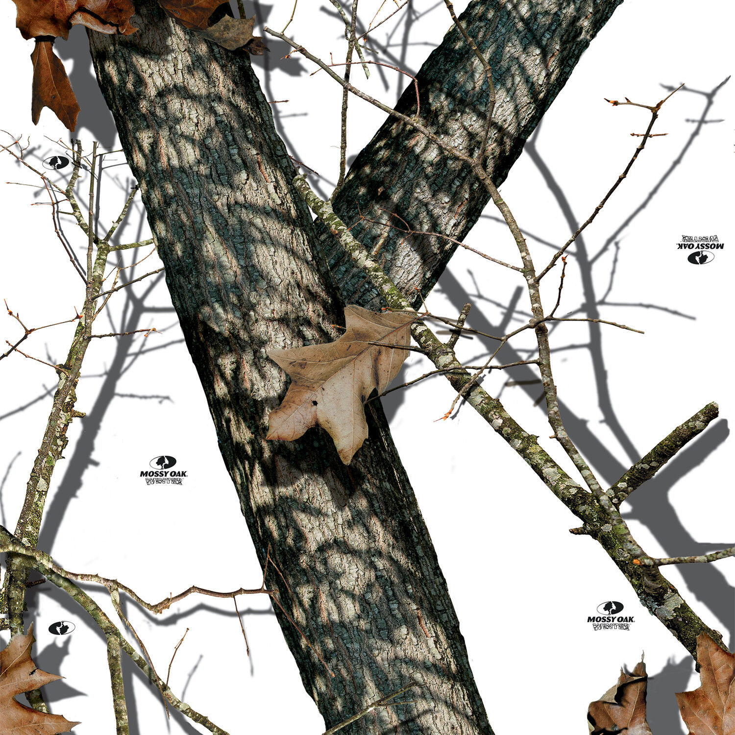 Mossy Oak Winter vinyl Wrap air release MATTE Finish 12&quot;x12&quot; - $9.90
