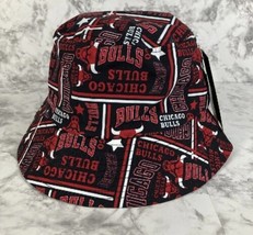 Ultra Game NBA Chicago Bulls Black &amp; Red Bucket Hat Adult Men Women One Size  - £14.69 GBP