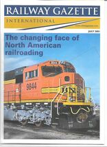 Railway Gazette International magazine - July 2001  DH - $94.95 MXN