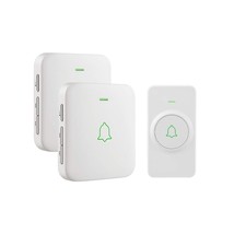 Wireless Door Bell, Mini Waterproof Doorbell Chime Operating At 1000 Feet With 5 - £41.68 GBP