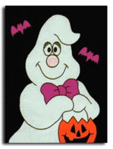 Ghost with Bow Tie Decorative Banner - $223.53 MXN