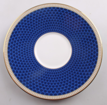 Wedgwood Hibiscus Saucer White X Blue Bone China 6&quot; Nwt - £23.63 GBP