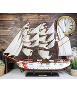 20&quot;L Handicraft Wood United States Coast Guard Cutter Eagle Ship Model D... - £133.67 GBP