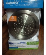 Oxygenics Rain Showerhead Model 45568 Pure Shower Genius Brushed Nickel - $376.15 MXN