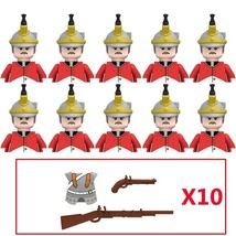 10PCS Military Figures Napoleonic Series Building Blocks Weapons BricksN011 - £25.88 GBP