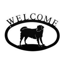 Village Wrought Iron Dog Welcome Home Sign Small - £18.90 GBP