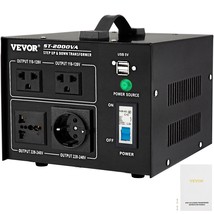 VEVOR Voltage Converter Transformer,2000W Heavy Duty Step Up/Down Transformer Co - $98.77