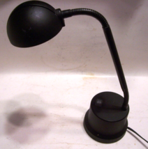 Flexible Gooseneck 120V Halogen Black Desk/Table Lamp  Model 4300  16&quot; high - £23.46 GBP