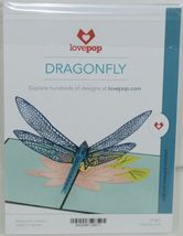 Lovepop LP1601 Dragonfly Pop Up Card White Envelope Cellophane Wrapped image 6