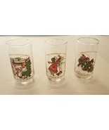 Set of 3 Holly Hobbie Christmas Collectable Vintage Coca Cola Glasses - £10.44 GBP