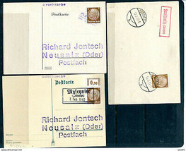 Germany Occ Poland WWII 3 Cards Overprinted w German name of the city (13) 12333 - £7.91 GBP