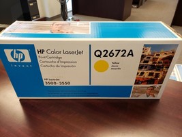 HP Q2672A Yellow LaserJet 3500 Yellow Toner New Sealed! - £22.92 GBP