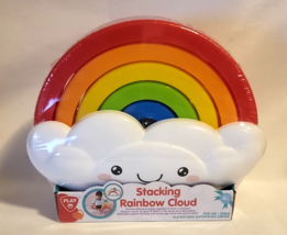 Stacking Rainbow Cloud 6+ Months Playgo Learning Developmental Toy Infant - £10.79 GBP