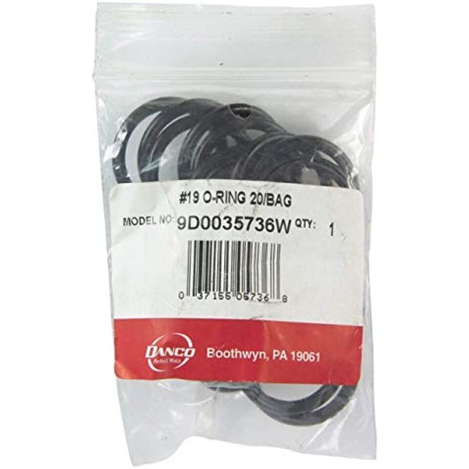 Danco O-Ring 1-1/4 &quot; Od. X 1 &quot; Id. X 1/8 &quot; Nitrile Butadiene Rubber Polybag - $16.96