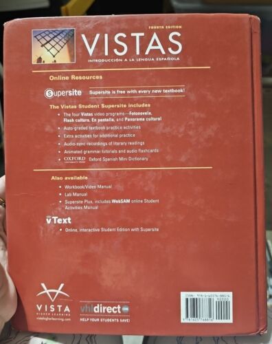 Vistas Introduccion A La Lengua Espanola, 4th Edition, BlancoDonley, hardcover Item image 2