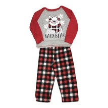 Holiday Style Toddler Girls &quot;Baby Bear&quot; Family Pajamas 2T NEW Buffalo Plaid - £13.10 GBP